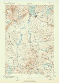 Greenville Maine Historical topographic map, 1:62500 scale, 15 X 15 Minute, Year 1951