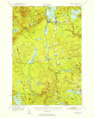 Greenville Maine Historical topographic map, 1:62500 scale, 15 X 15 Minute, Year 1951