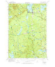 Greenville Maine Historical topographic map, 1:62500 scale, 15 X 15 Minute, Year 1951