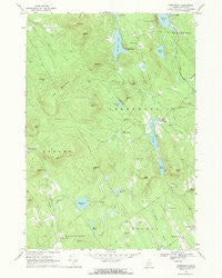 Greenwood Maine Historical topographic map, 1:24000 scale, 7.5 X 7.5 Minute, Year 1967