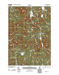 Greenwood Maine Historical topographic map, 1:24000 scale, 7.5 X 7.5 Minute, Year 2011