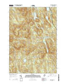 Greenwood Maine Current topographic map, 1:24000 scale, 7.5 X 7.5 Minute, Year 2014