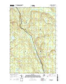 Griswold Maine Current topographic map, 1:24000 scale, 7.5 X 7.5 Minute, Year 2014