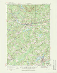 Guilford Maine Historical topographic map, 1:62500 scale, 15 X 15 Minute, Year 1933