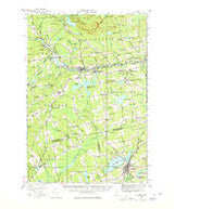 Guilford Maine Historical topographic map, 1:62500 scale, 15 X 15 Minute, Year 1933
