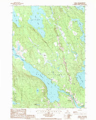 Hadley Lake Maine Historical topographic map, 1:24000 scale, 7.5 X 7.5 Minute, Year 1987