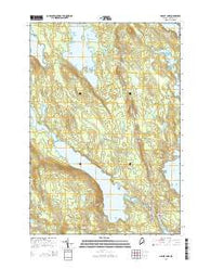 Hadley Lake Maine Current topographic map, 1:24000 scale, 7.5 X 7.5 Minute, Year 2014