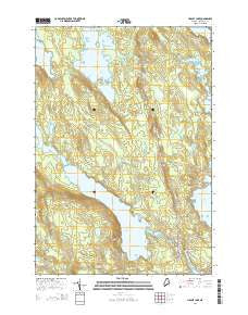 Hadley Lake Maine Current topographic map, 1:24000 scale, 7.5 X 7.5 Minute, Year 2014