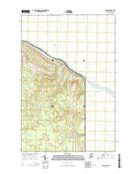 Hamlin Maine Current topographic map, 1:24000 scale, 7.5 X 7.5 Minute, Year 2014
