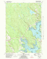 Hancock Maine Historical topographic map, 1:24000 scale, 7.5 X 7.5 Minute, Year 1981