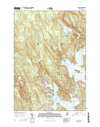 Hancock Maine Current topographic map, 1:24000 scale, 7.5 X 7.5 Minute, Year 2014