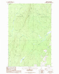 Hanford Maine Historical topographic map, 1:24000 scale, 7.5 X 7.5 Minute, Year 1986