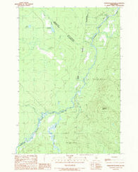 Hardwood Mountain Maine Historical topographic map, 1:24000 scale, 7.5 X 7.5 Minute, Year 1989