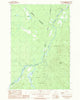 Hardwood Mountain Maine Historical topographic map, 1:24000 scale, 7.5 X 7.5 Minute, Year 1989