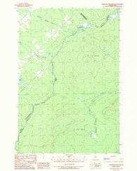 Hardwood Mountain SW Maine Historical topographic map, 1:24000 scale, 7.5 X 7.5 Minute, Year 1989