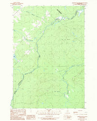 Hardwood Mountain SW Maine Historical topographic map, 1:24000 scale, 7.5 X 7.5 Minute, Year 1989