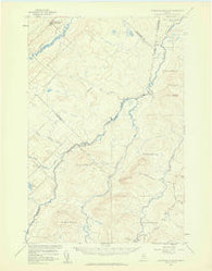 Hardwood Mountain Maine Historical topographic map, 1:62500 scale, 15 X 15 Minute, Year 1957