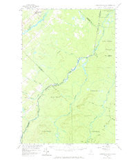Hardwood Mountain Maine Historical topographic map, 1:62500 scale, 15 X 15 Minute, Year 1957