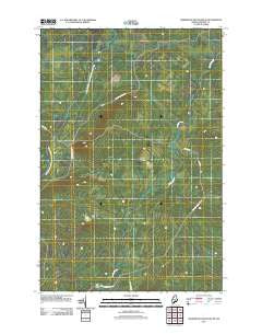 Hardwood Mountain SE Maine Historical topographic map, 1:24000 scale, 7.5 X 7.5 Minute, Year 2011