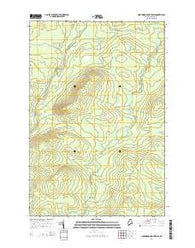 Hardwood Mountain SE Maine Current topographic map, 1:24000 scale, 7.5 X 7.5 Minute, Year 2014