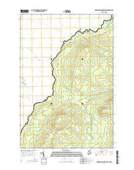 Hardwood Mountain SW Maine Current topographic map, 1:24000 scale, 7.5 X 7.5 Minute, Year 2014