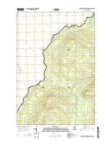 Hardwood Mountain SW Maine Current topographic map, 1:24000 scale, 7.5 X 7.5 Minute, Year 2014