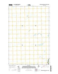 Hardwood Mountain SW OE W Maine Current topographic map, 1:24000 scale, 7.5 X 7.5 Minute, Year 2014