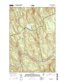 Hardy Pond Maine Current topographic map, 1:24000 scale, 7.5 X 7.5 Minute, Year 2014