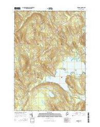 Harmony Maine Current topographic map, 1:24000 scale, 7.5 X 7.5 Minute, Year 2014