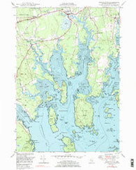 Harrington Maine Historical topographic map, 1:24000 scale, 7.5 X 7.5 Minute, Year 1948