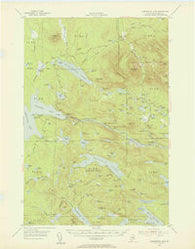 Harrington Lake Maine Historical topographic map, 1:62500 scale, 15 X 15 Minute, Year 1954