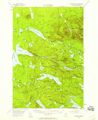 Harrington Lake Maine Historical topographic map, 1:62500 scale, 15 X 15 Minute, Year 1954