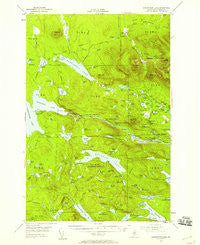 Harrington Lake Maine Historical topographic map, 1:62500 scale, 15 X 15 Minute, Year 1954