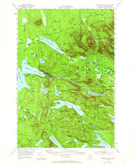 Harrington Lake Maine Historical topographic map, 1:62500 scale, 15 X 15 Minute, Year 1954