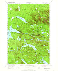 Harrington Lake Maine Historical topographic map, 1:62500 scale, 15 X 15 Minute, Year 1954