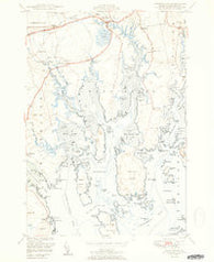 Harrington Maine Historical topographic map, 1:24000 scale, 7.5 X 7.5 Minute, Year 1951