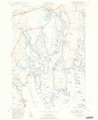Harrington Maine Historical topographic map, 1:24000 scale, 7.5 X 7.5 Minute, Year 1951