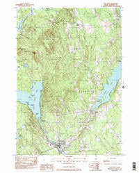 Hartland Maine Historical topographic map, 1:24000 scale, 7.5 X 7.5 Minute, Year 1982
