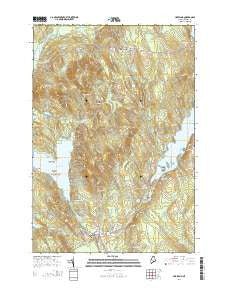 Hartland Maine Current topographic map, 1:24000 scale, 7.5 X 7.5 Minute, Year 2014