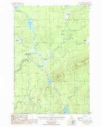 Hay Brook Mtn Maine Historical topographic map, 1:24000 scale, 7.5 X 7.5 Minute, Year 1986