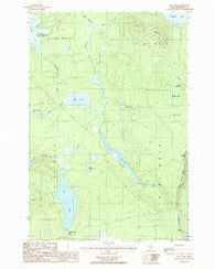 Hay Lake Maine Historical topographic map, 1:24000 scale, 7.5 X 7.5 Minute, Year 1986