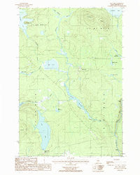 Hay Lake Maine Historical topographic map, 1:24000 scale, 7.5 X 7.5 Minute, Year 1986