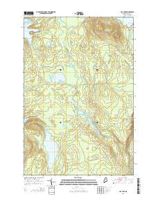 Hay Lake Maine Current topographic map, 1:24000 scale, 7.5 X 7.5 Minute, Year 2014