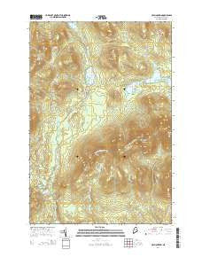 Hay Mountain Maine Current topographic map, 1:24000 scale, 7.5 X 7.5 Minute, Year 2014