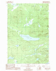 Haymock Lake Maine Historical topographic map, 1:24000 scale, 7.5 X 7.5 Minute, Year 1989