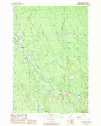 Haynesville Maine Historical topographic map, 1:24000 scale, 7.5 X 7.5 Minute, Year 1989