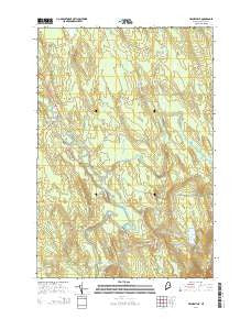 Haynesville Maine Current topographic map, 1:24000 scale, 7.5 X 7.5 Minute, Year 2014