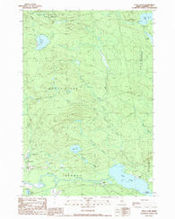 Heald Pond Maine Historical topographic map, 1:24000 scale, 7.5 X 7.5 Minute, Year 1989