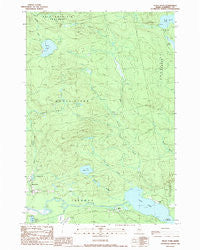Heald Pond Maine Historical topographic map, 1:24000 scale, 7.5 X 7.5 Minute, Year 1989