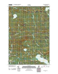 Heald Pond Maine Historical topographic map, 1:24000 scale, 7.5 X 7.5 Minute, Year 2011